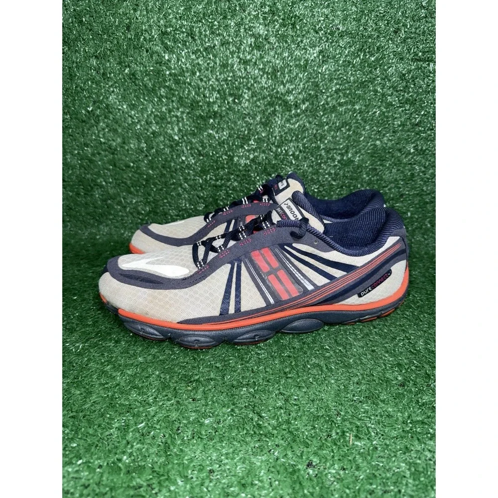 Brooks PureConnect‎ 3 Women's Size 11 Grey Blue Red Running Shoes Race Sneakers